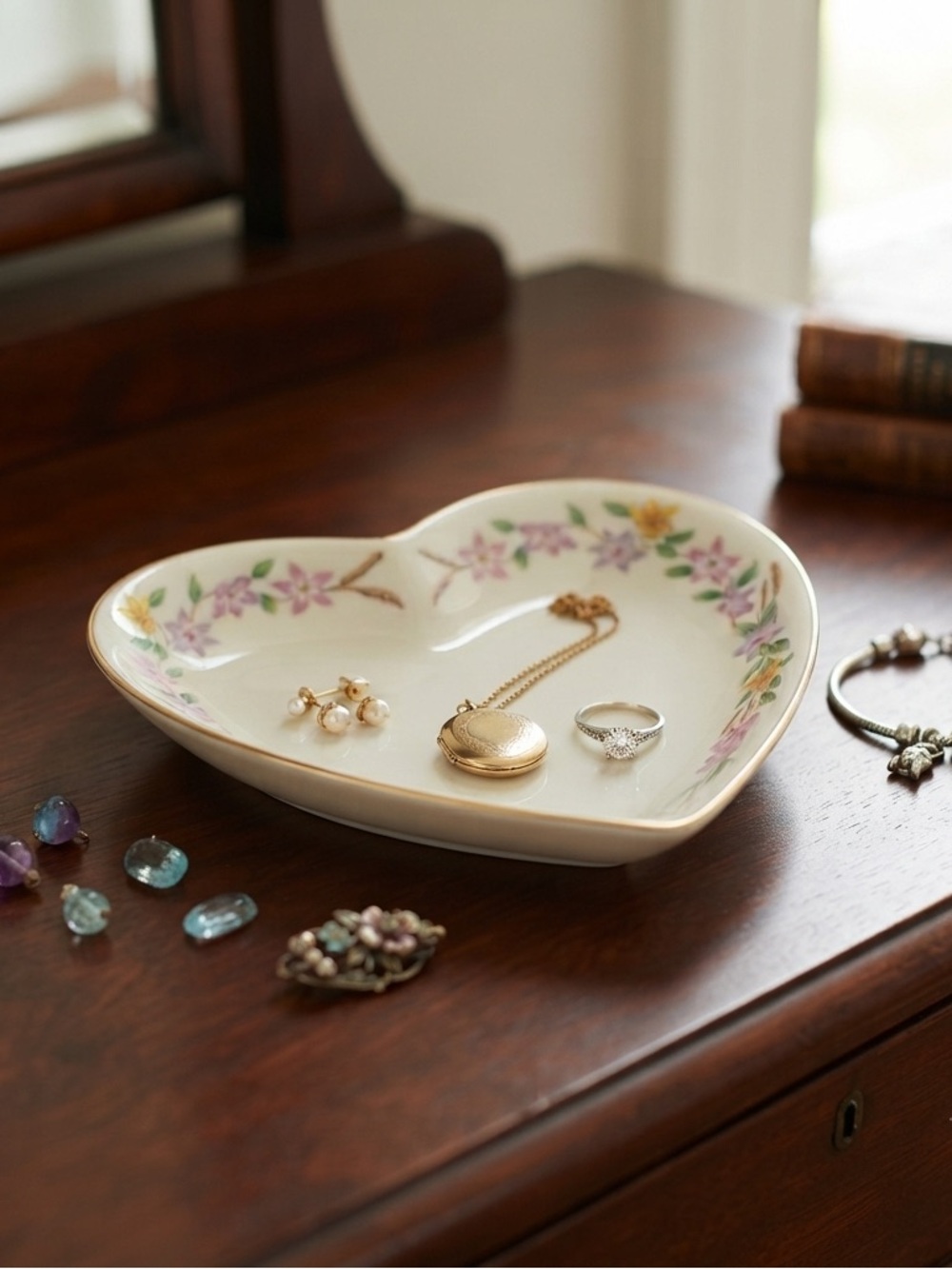 Lenox Gold Club Heart Dish from 1998. With original box.